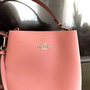 Coach Blush Pink Leather Shoulder Bag